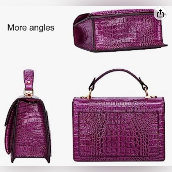 PIFUREN Handbags - PIFUREN Small Crossbody Bags for Women Leather Top Handle Satchel Handbags